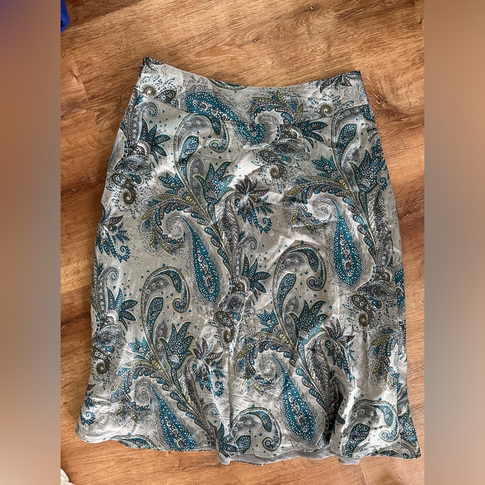 100% silk Kate Hill long skirt
